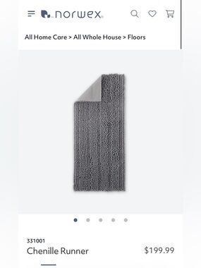 Norwex Chenille Floor Runner